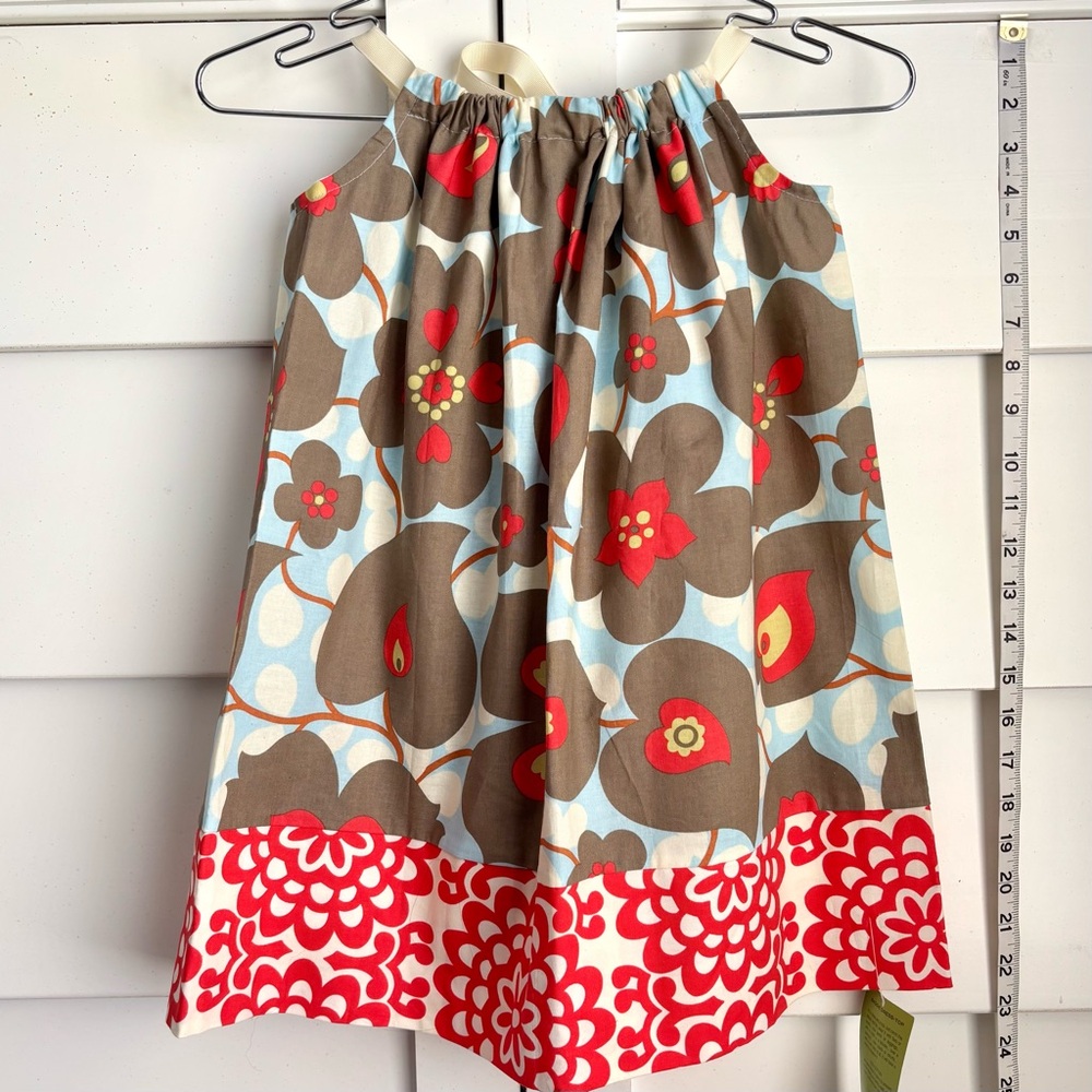 Girls Gray Flower Pillowcase Dress Various styles
